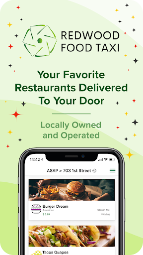 Android application Redwood Food Taxi screenshort