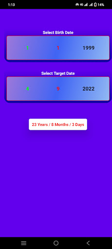 Age Calculater Check Your Age Screen 3