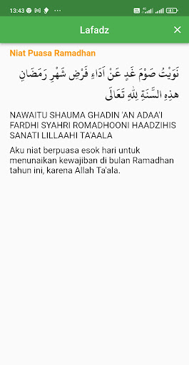 Niat Puasa Sunnah Lengkap Screen 3