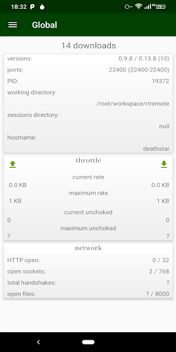 rtorrent remote Screen 3