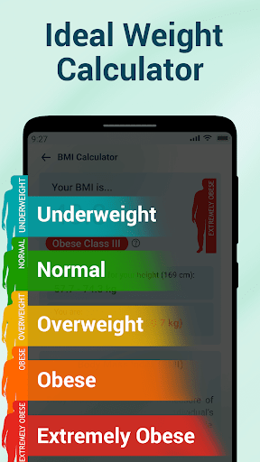 Fitness and Health Calculators Screen 3