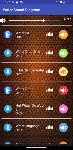 Android application Water Sound Ringtone screenshort