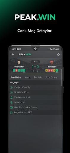 PeakWin Canlı Maçlar Screenshot