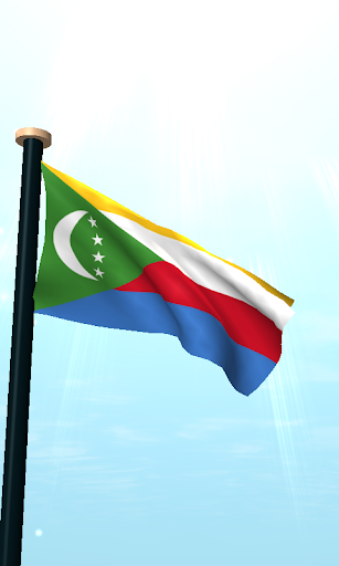Comoros Flag 3D Live Wallpaper Screen 2