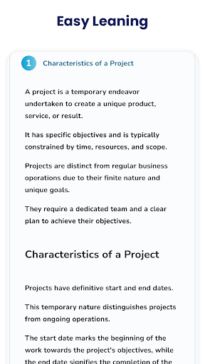 Project Management Quick Notes Screen 2
