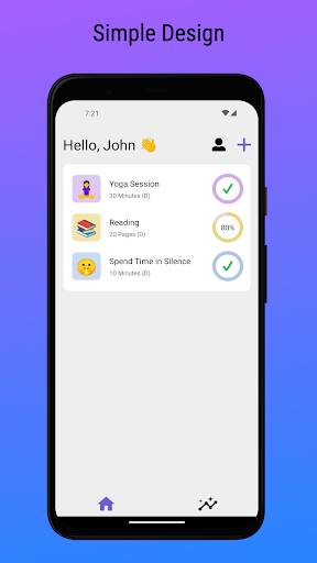Android application HabitUp: Build Better Habits screenshort