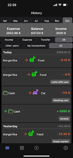 Screenshot of MySpend:Money & Budget Planner