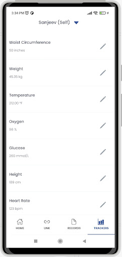 Prasad Hospital Patient App Screen 3
