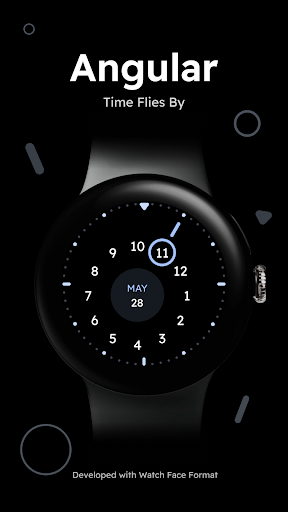 Android application Angular - Minimal Watch Face screenshort
