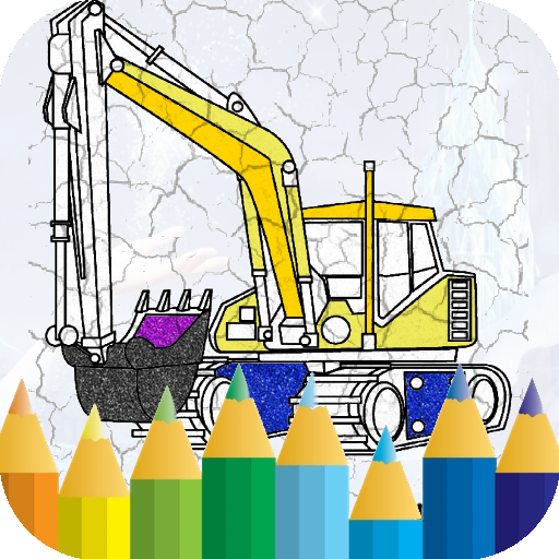 coloring big truck excavator Download on Windows