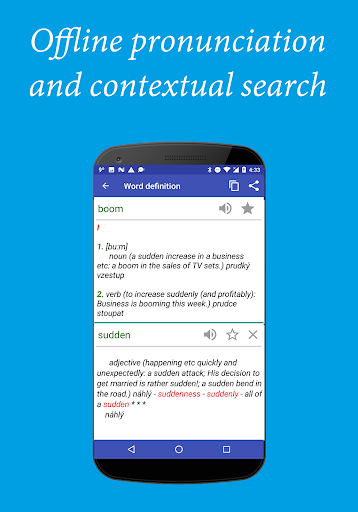 English-Czech Dictionary Pro Screen 2