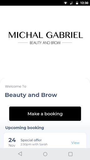 Android application Beauty and Brow screenshort