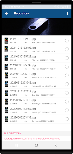 Screenshot of Magnetic Field Meter