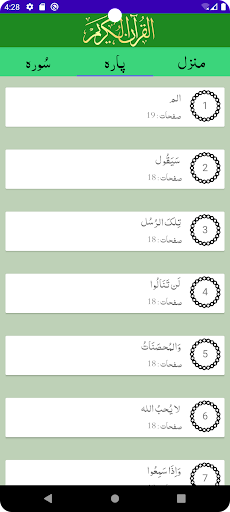 Quran, 16 Lines, Colored Screen 3