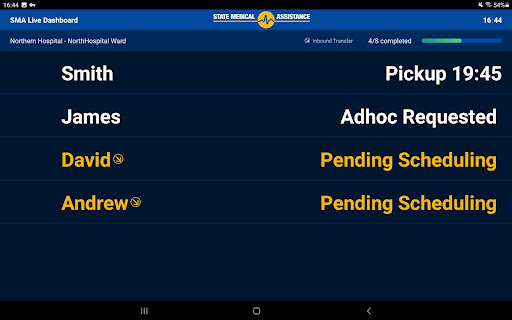Android application SMA Live Ward Console screenshort