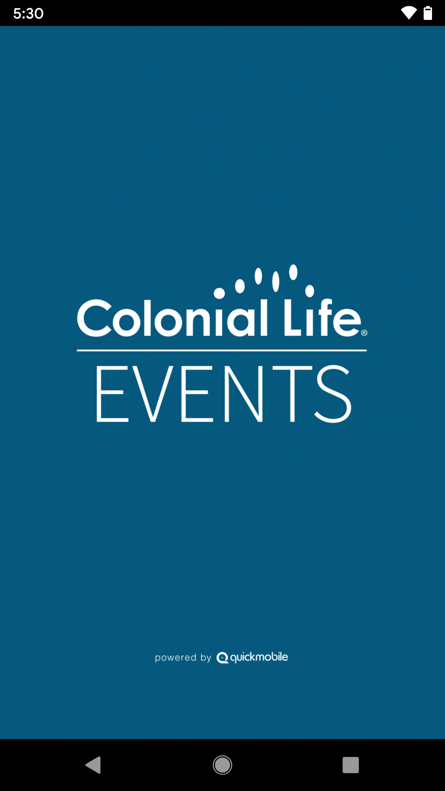 Android application Colonial Life Events screenshort
