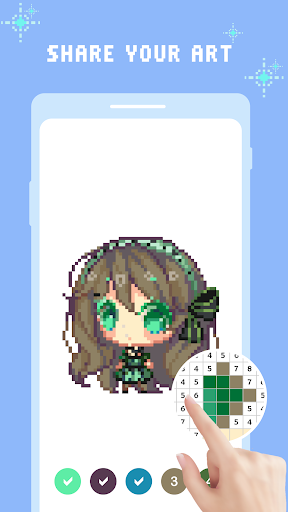 Kawaii Pixel Art Girl