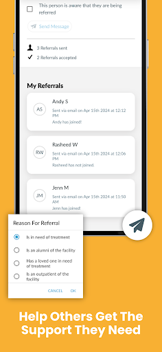 Screenshot of Rosecrance Alumni