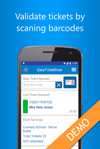 Android application EasyTicketScan - Demo screenshort