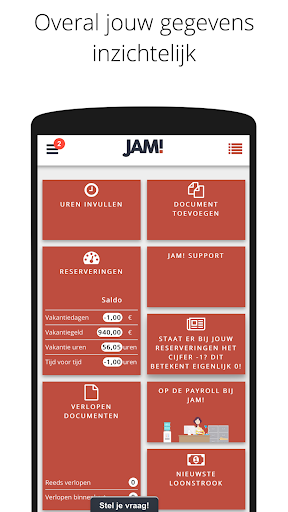 Android application MyJAM! screenshort