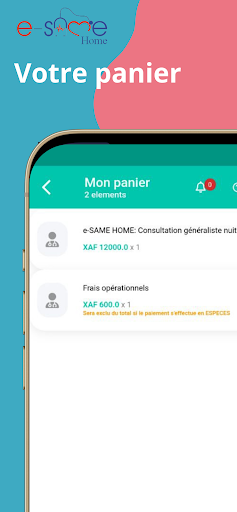 e-SAME Home Screen 3