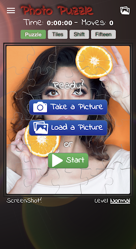 Android application PhotoPuzzle with your photos screenshort
