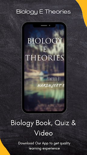 Android application BIOLOGY E THEORIES screenshort