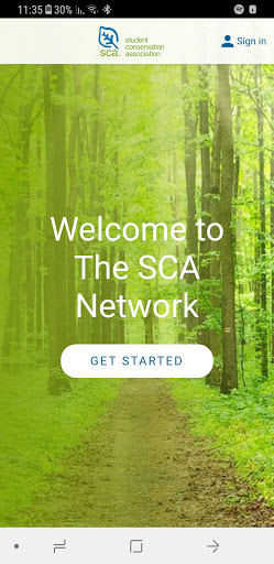 Android application The SCA Network screenshort