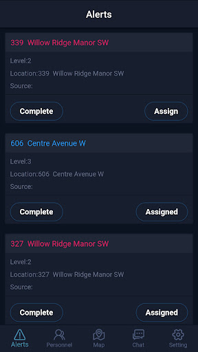 Android application MRF Fire Notification screenshort