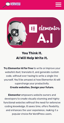 Elementor Overview Screen 3