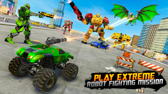 Monster Truck Robot Wars – New Dragon Robot Apk Mod for Android [Unlimited Coins/Gems] 1
