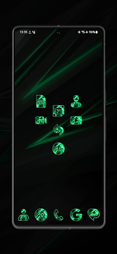 Emerald Smoke Icon Pack Screen 2