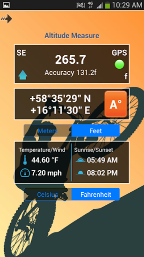 Altimeter GPS Calculator Lite