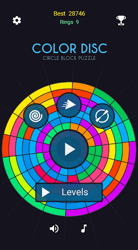 Color Disc Circle Block Puzzle