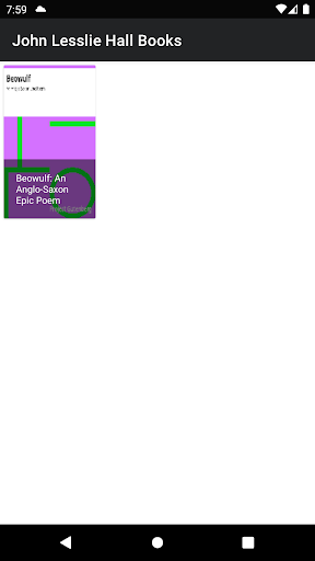 John Lesslie Hall Books Screen 2