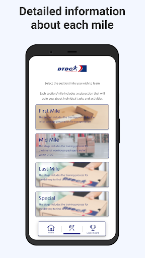 Android application DTDCOpedia screenshort