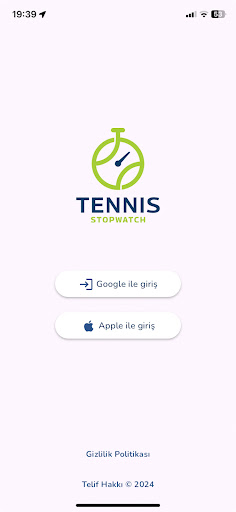 Android application Tennis Time screenshort