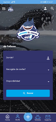 Android application Lávame el coche screenshort