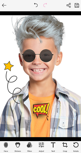 Android application Boy Hair Changer Camera screenshort