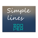 Simple lines Zooper skin icon
