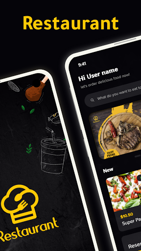 Android application مطاعم screenshort