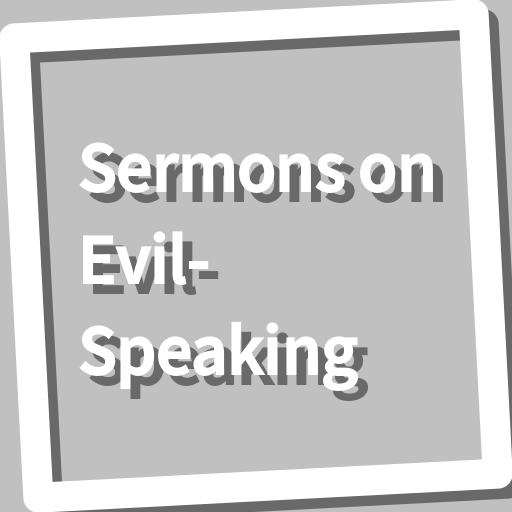Book, Sermons on Evil-Speaking logo