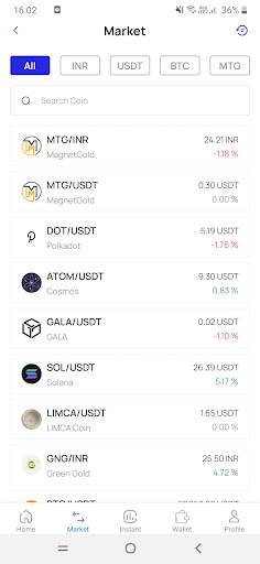 Bitbse - MTG, BTC, ETH Screen 2