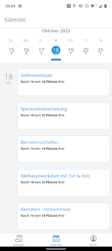actyvyst Anbieter App Screen 2