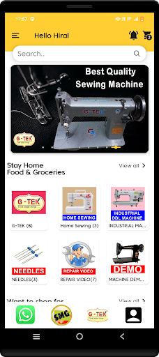 Android application Sewing Machine Store screenshort