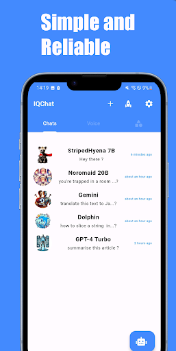 IQChat Your AI Assistant Screen 2