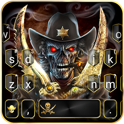 Skull Swords Keyboard Theme logo