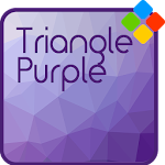 Cover Image of ดาวน์โหลด Triangle Purple Theme  APK