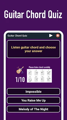 Guitar game offline with song - Screenshot 1