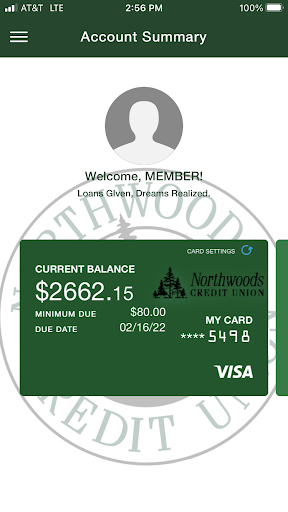NCUCreditApp Screen 2